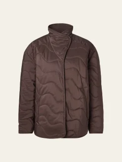 Djerf Avenue Quilted Jacket Espresso New