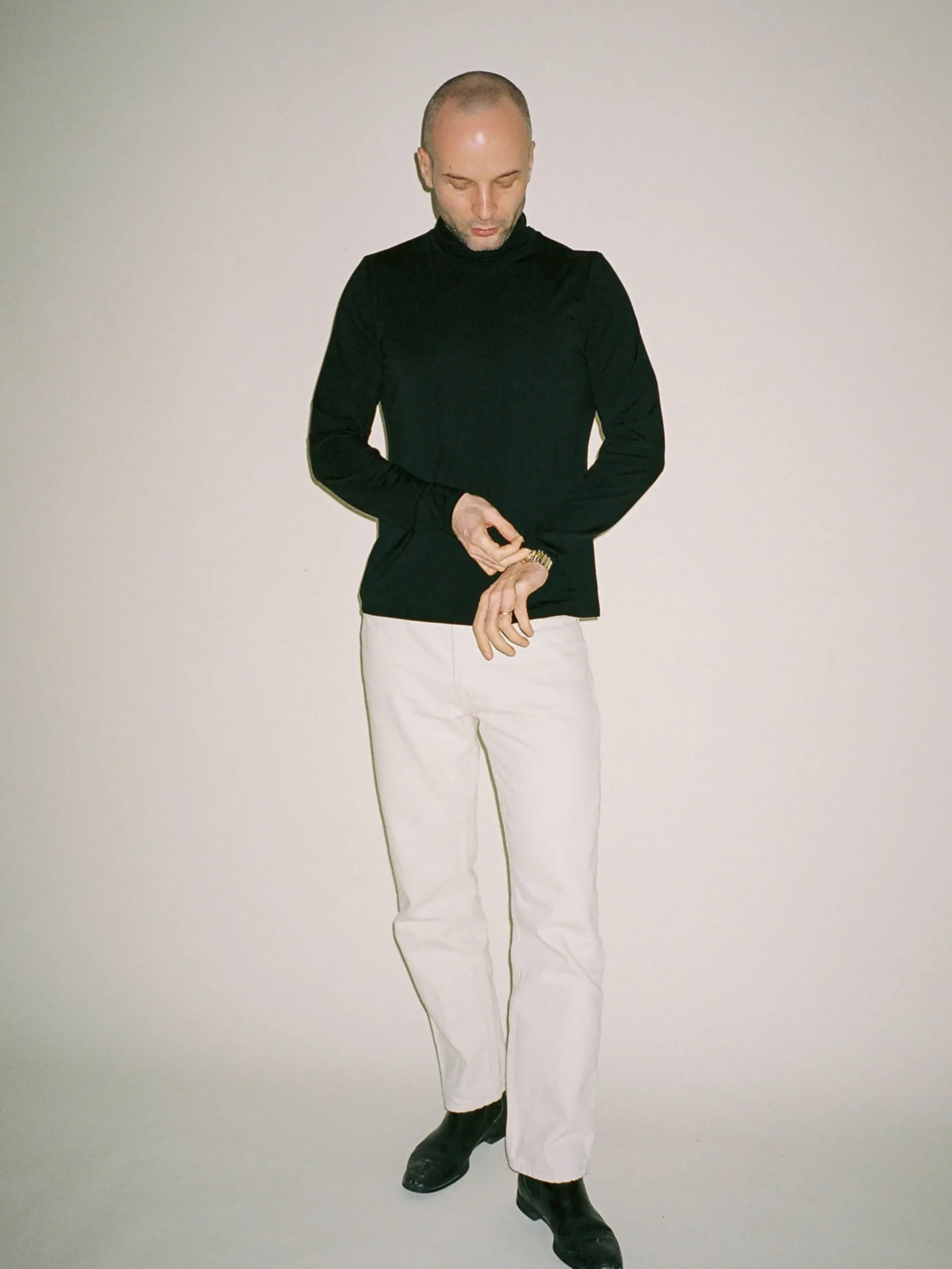 Djerf Avenue Relaxed Jeans Cream Outlet