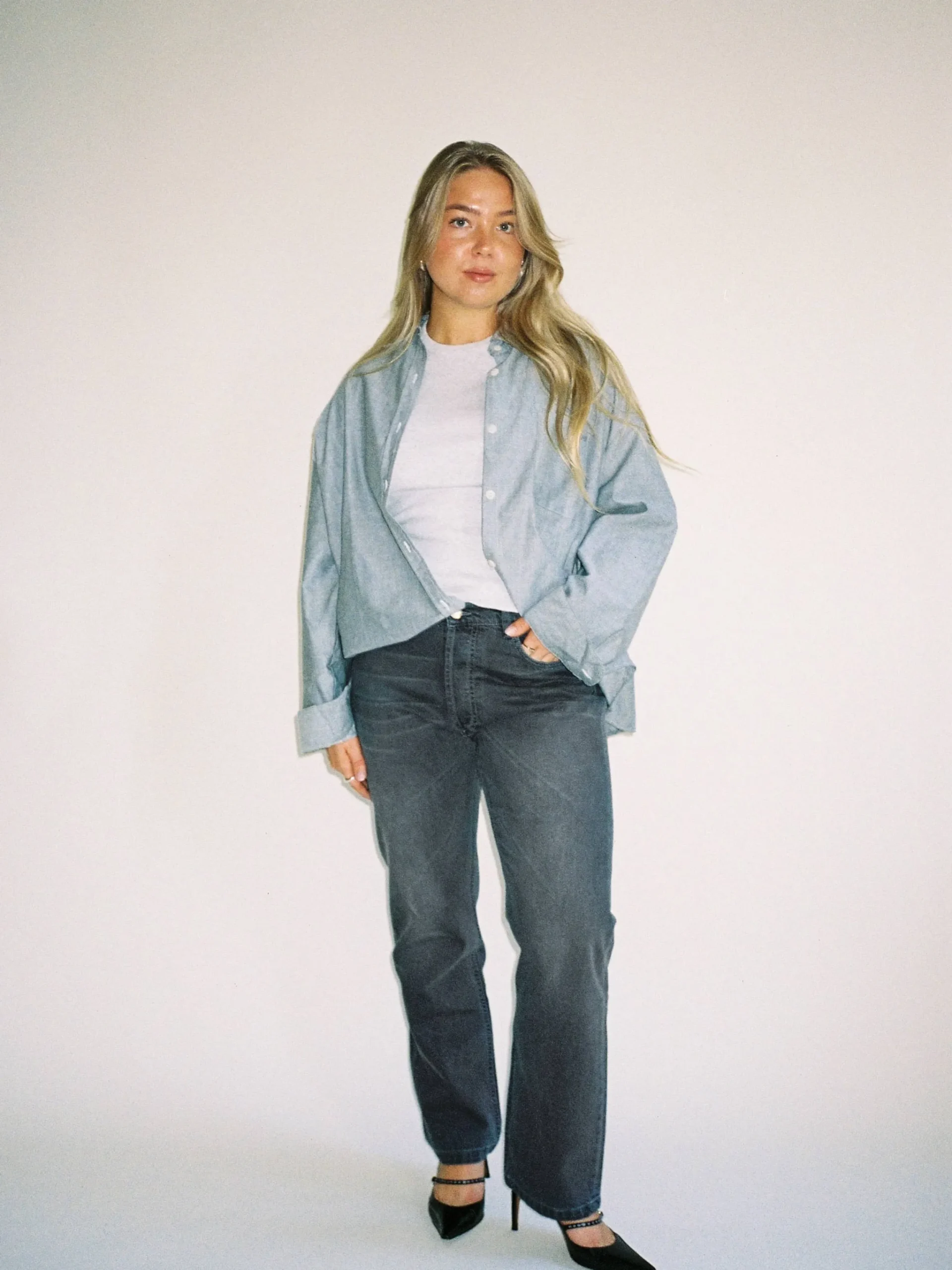 Djerf Avenue Relaxed Jeans Grey Sale