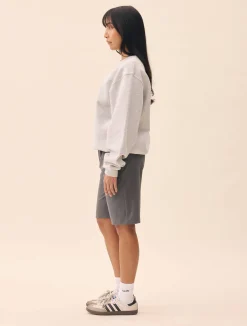 Djerf Avenue Remake Favorite Shorts Grey Clearance