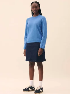 Djerf Avenue Roundneck Sweater Sky Blue Discount
