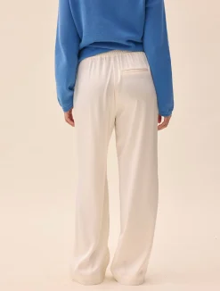 Djerf Avenue Satin Pants Ivory