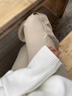 Djerf Avenue Sporty Pants Sand Outlet