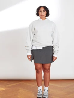Djerf Avenue Staple Sweatshirt Grey New