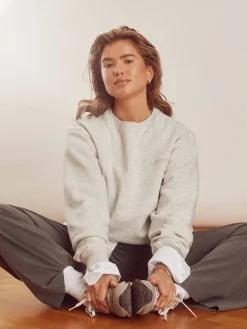 Djerf Avenue Staple Sweatshirt Grey New