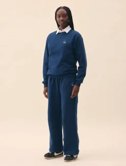 Djerf Avenue Staple Sweatshirt Retro Blue Hot