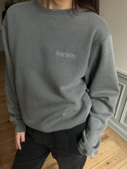 Djerf Avenue Staple Sweatshirt Washed Grey New