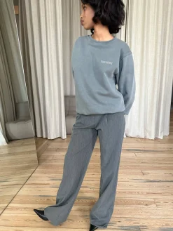 Djerf Avenue Staple Sweatshirt Washed Grey New