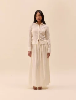 Djerf Avenue Summer Shirt White Best