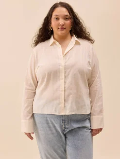 Djerf Avenue Summer Shirt White Best