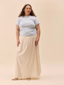 Djerf Avenue Summer Skirt White