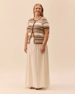 Djerf Avenue Summer Skirt White