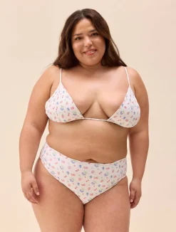 Djerf Avenue Triangle Bikini Top Summer Berries Discount