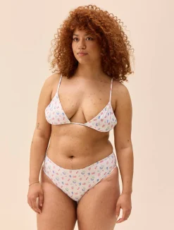 Djerf Avenue Triangle Bikini Top Summer Berries Discount