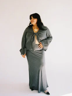Djerf Avenue Vision Skirt Storm