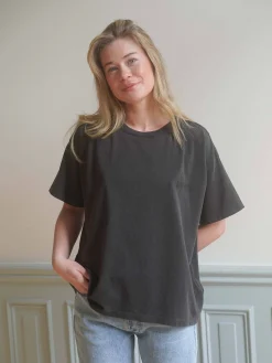 Djerf Avenue Washed T-shirt Washed Black Best