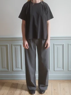 Djerf Avenue Washed T-shirt Washed Black Best