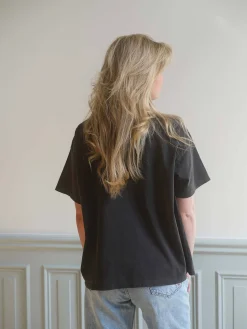 Djerf Avenue Washed T-shirt Washed Black Best