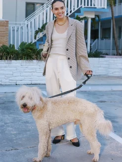 Djerf Avenue Weekend Blazer Checked oat Online