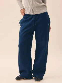 Djerf Avenue Wide Leg Sweatpants Retro Blue Outlet